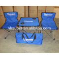 Easy carrying folding beach chair and table camping set in a pocket